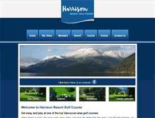 Tablet Screenshot of golfharrison.com
